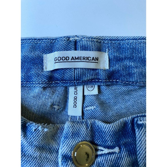 Good American Good Curve Jeans Light Wash Womens Size 26 - Picture 3 of 7